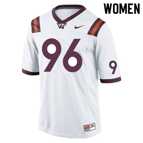 Women #96 Austin Reeves Virginia Tech Hokies College Football Jerseys Sale-Maroon